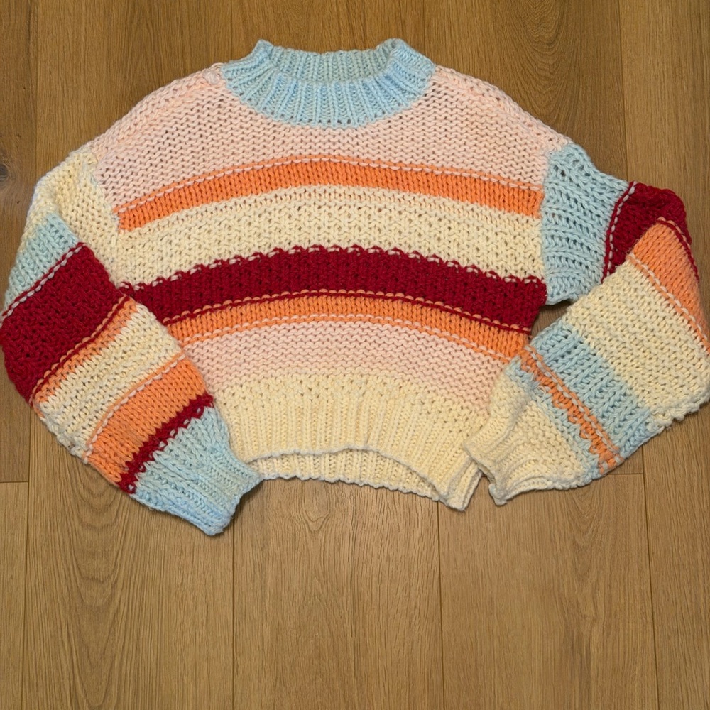 Colorful Striped Women's Sweater